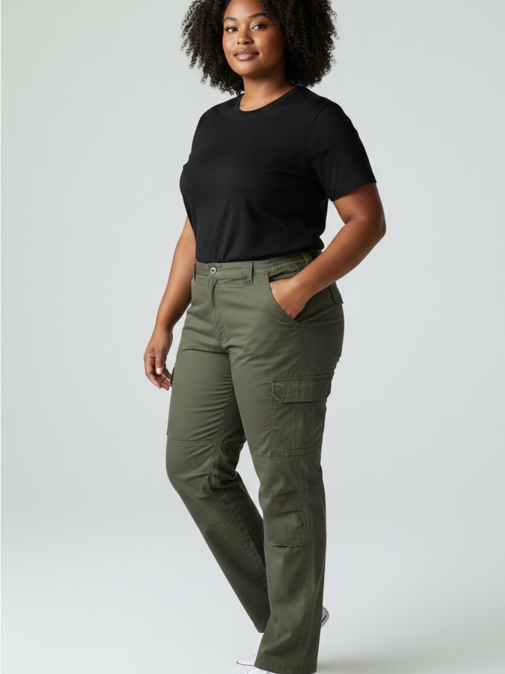 5.11 Tactical Women's Wide-Leg Cargo Pants — Olive